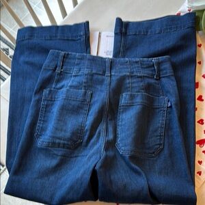 🔥Pilcro Blue Flare Wide Leg Jeans